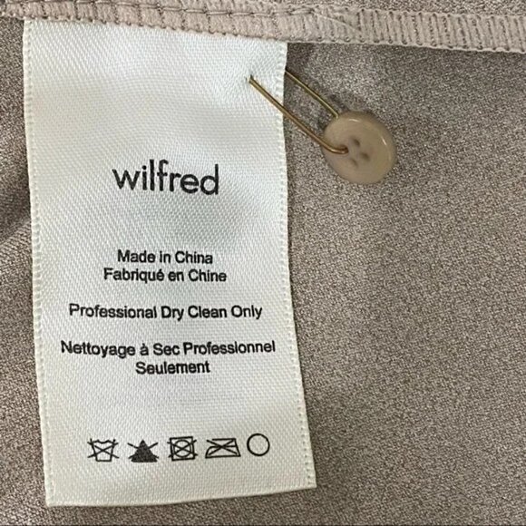 Aritzia Wilfred Tan Trompette Vegan Suede Dress Size XS - Picture 5 of 7